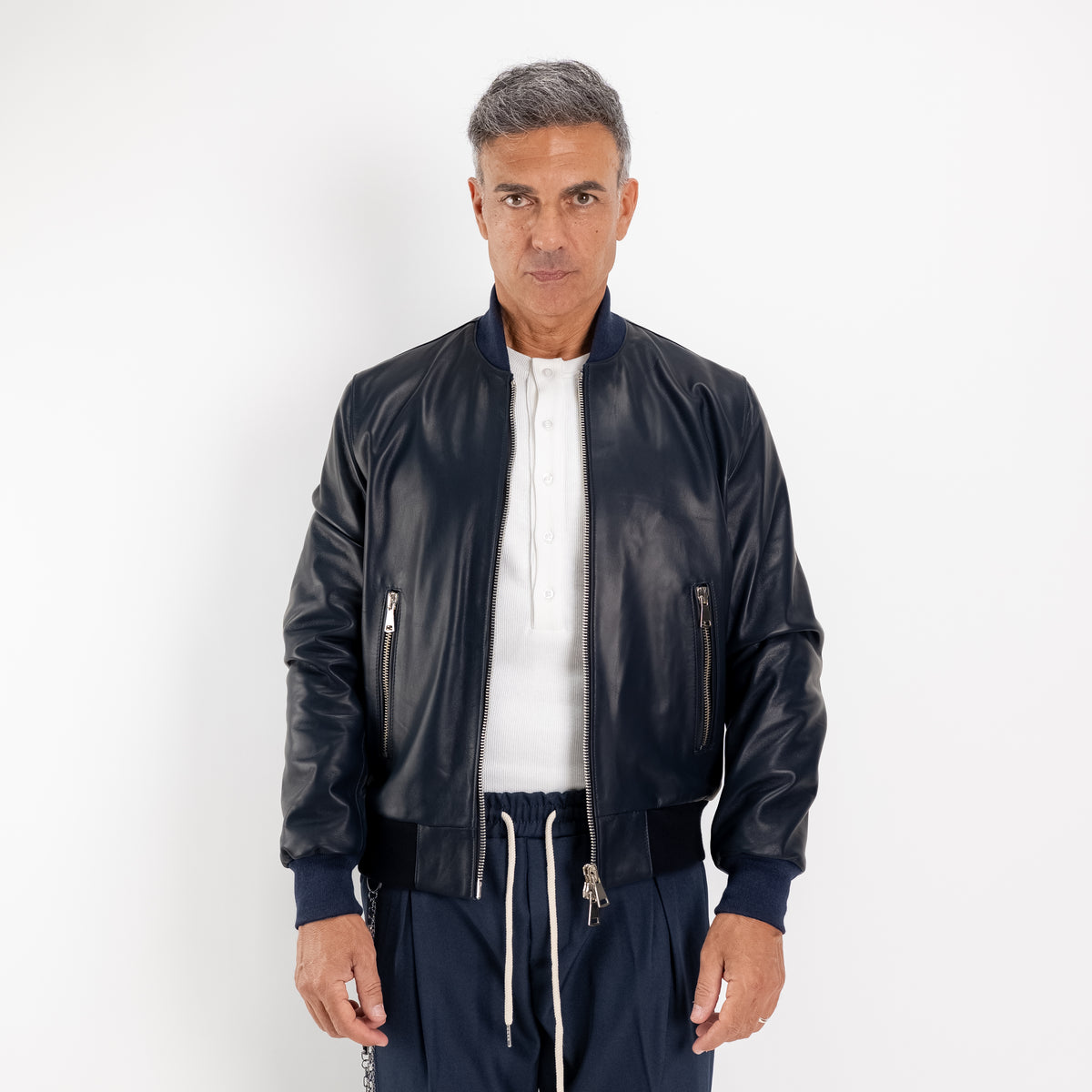 Genuine Leather College - Blue