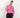 Camicia in viscosa con bottoni ricoperti - Rosa