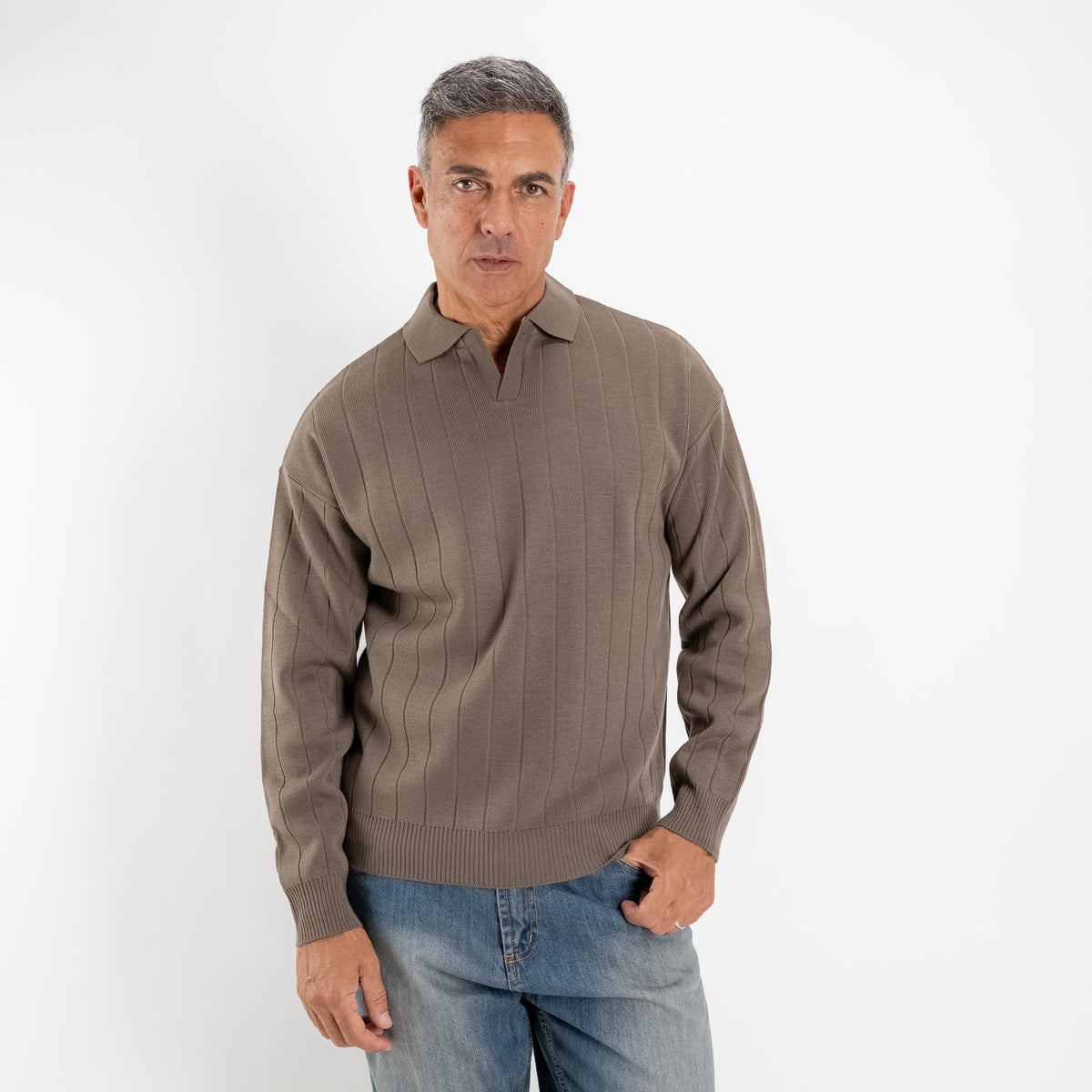 Polo derby manica lunga - Fango