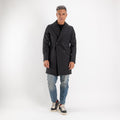 Cappotto Trench Doppiopetto Tecnico - Nero