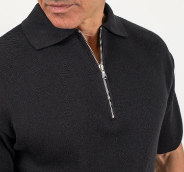 Long sleeve henley shirt - Black