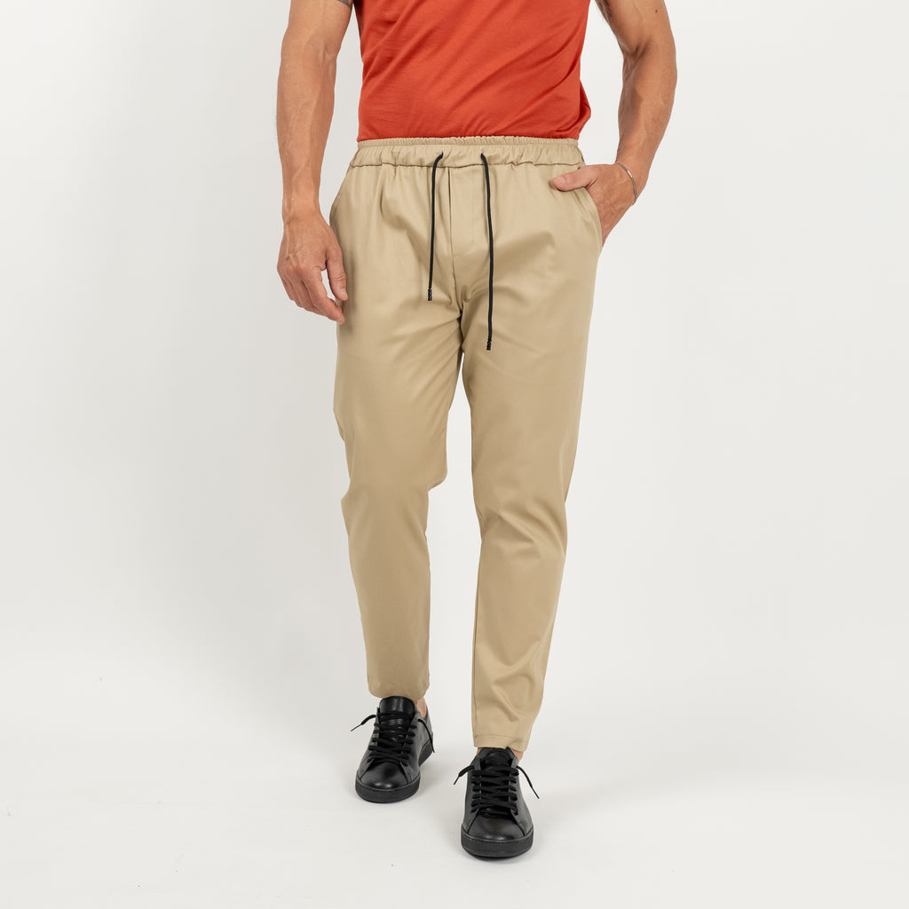 Cotton trousers - Beige