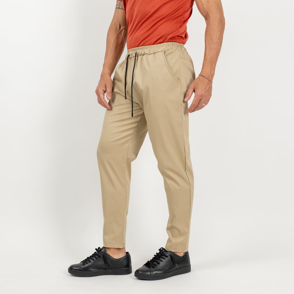 Cotton trousers - Beige
