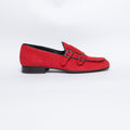 Mocasín de ante con doble hebilla - Negro