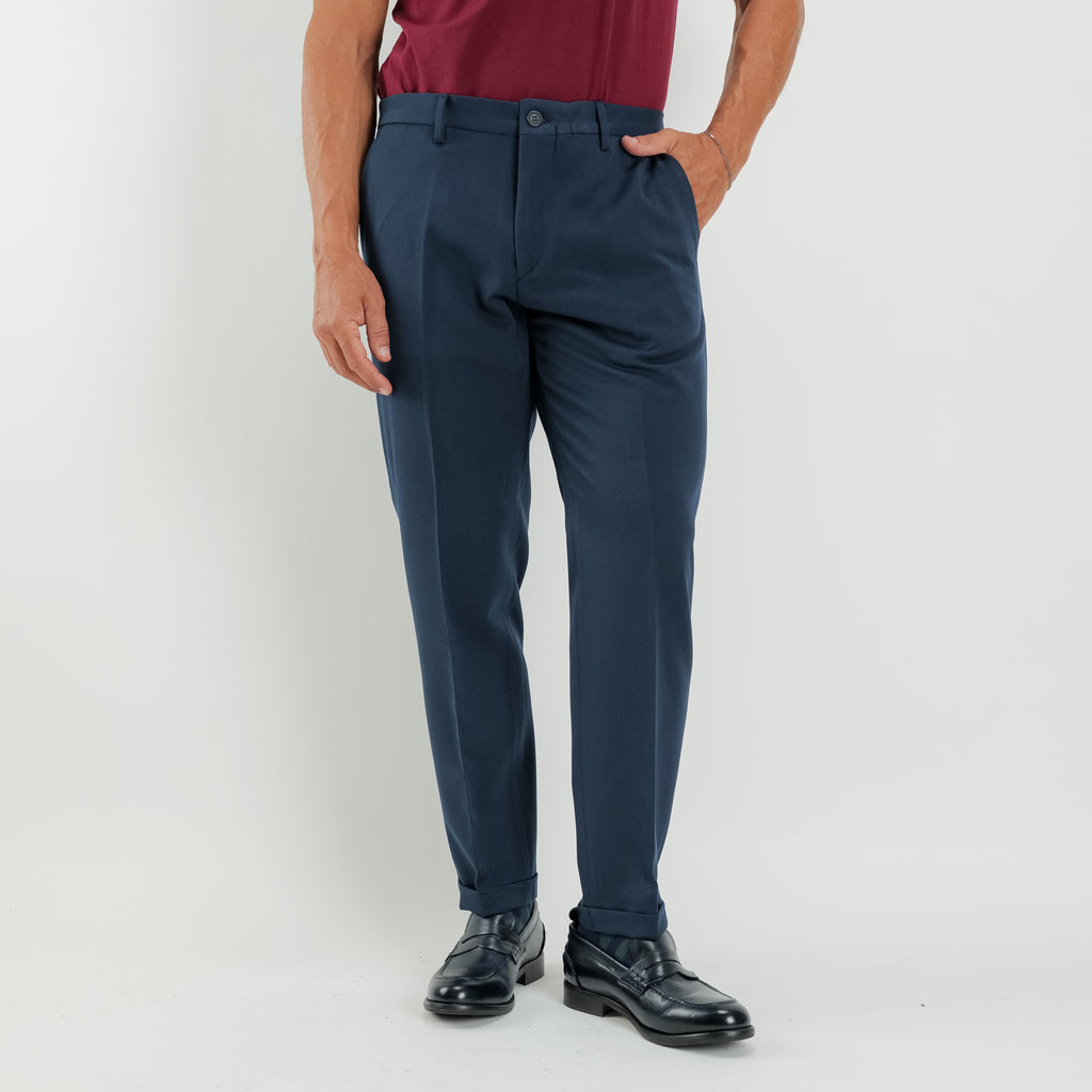 Pantalone taglio chino slim fit - Blu