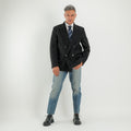 Cappotto corto doppiopetto oversize  - Nero