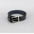 Cinturón de piel auténtica desgastada - Negro