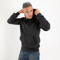 Sudadera con capucha y cordones - Negro