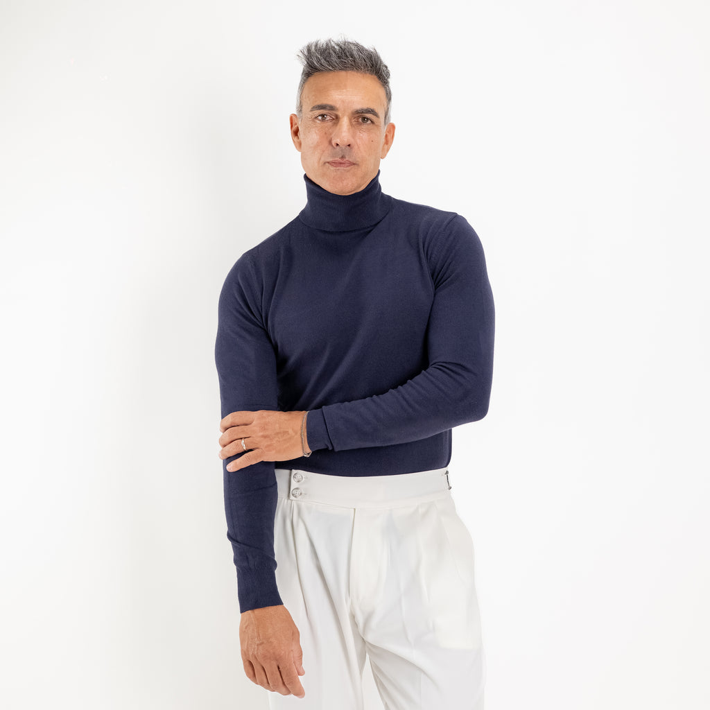 Dolcevita collo alto - Blu
