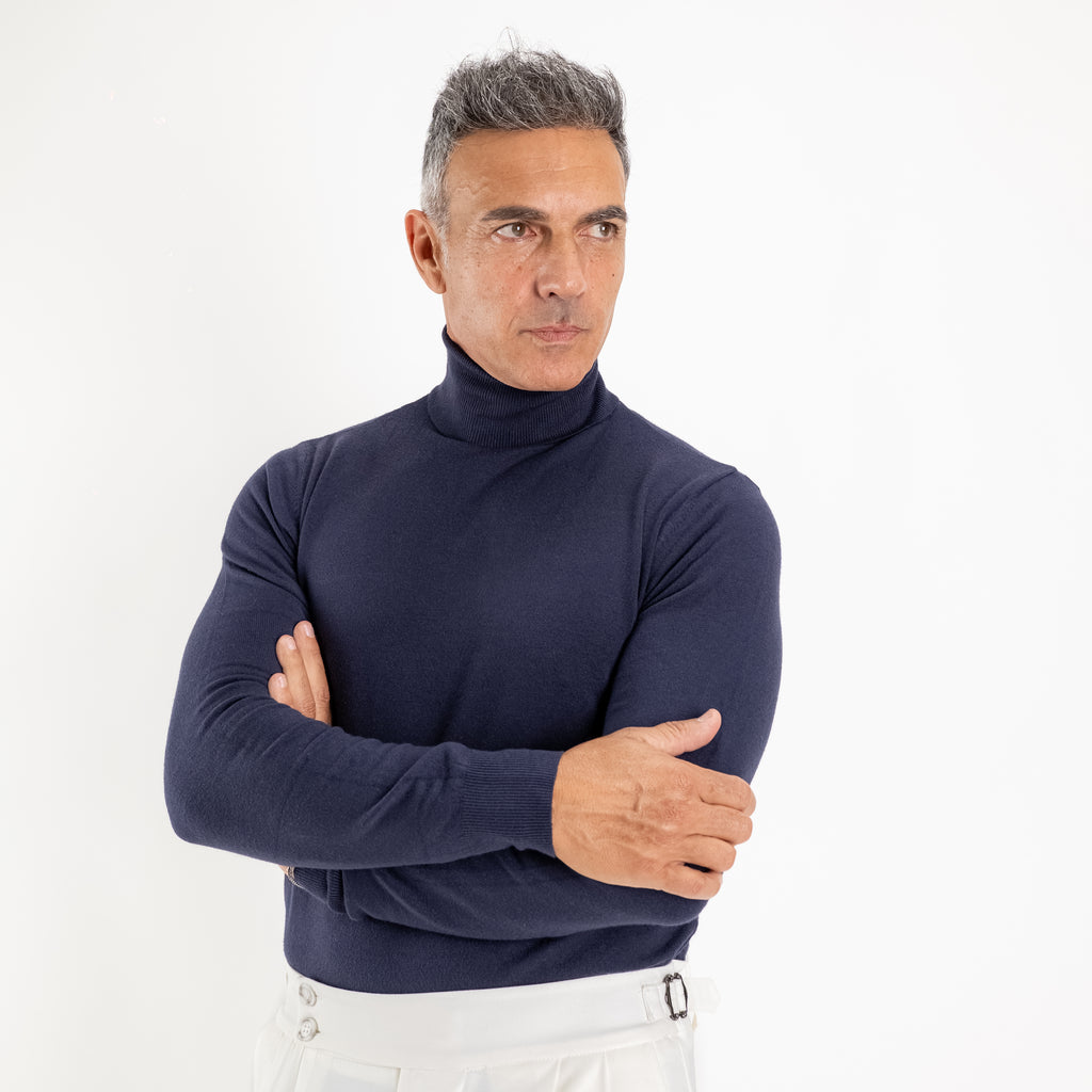 Dolcevita collo alto - Blu