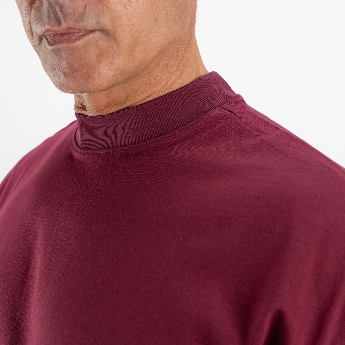 T-shirt oversize cropped - Bordeaux