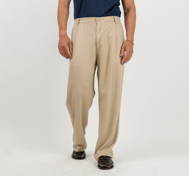 Pantalone palazzo in lino - Beige