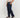 Pantalone palazzo in lino - Blu