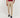 Pantalone con risvolto alto in lino - Beige
