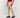 Pantalone con risvolto alto in lino - Beige