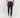 Pantalone con risvolto alto in lino - Blu