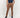 Pantalone con risvolto alto in lino - Marrone