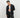 Cardigan traforato ricamato - Nero