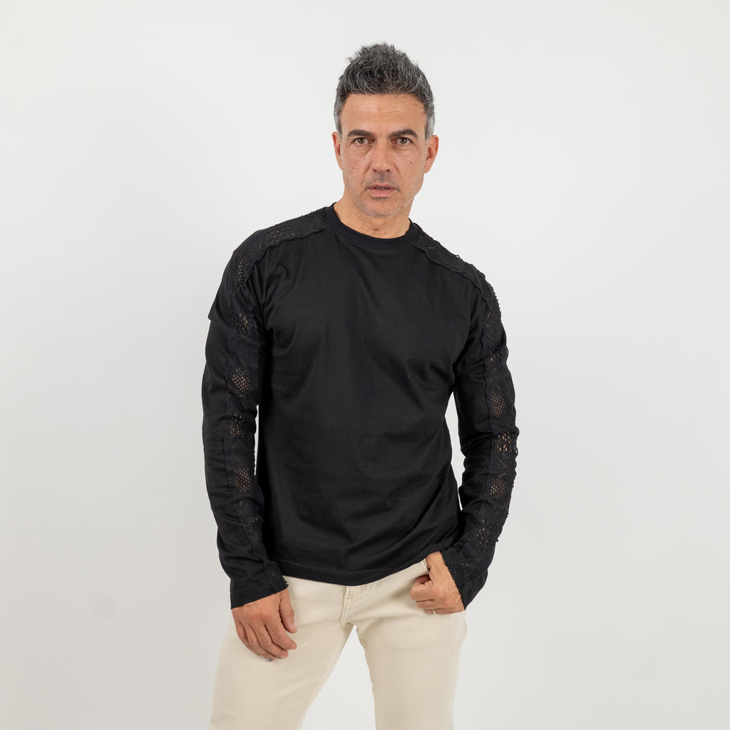 Suéter bordado - Negro