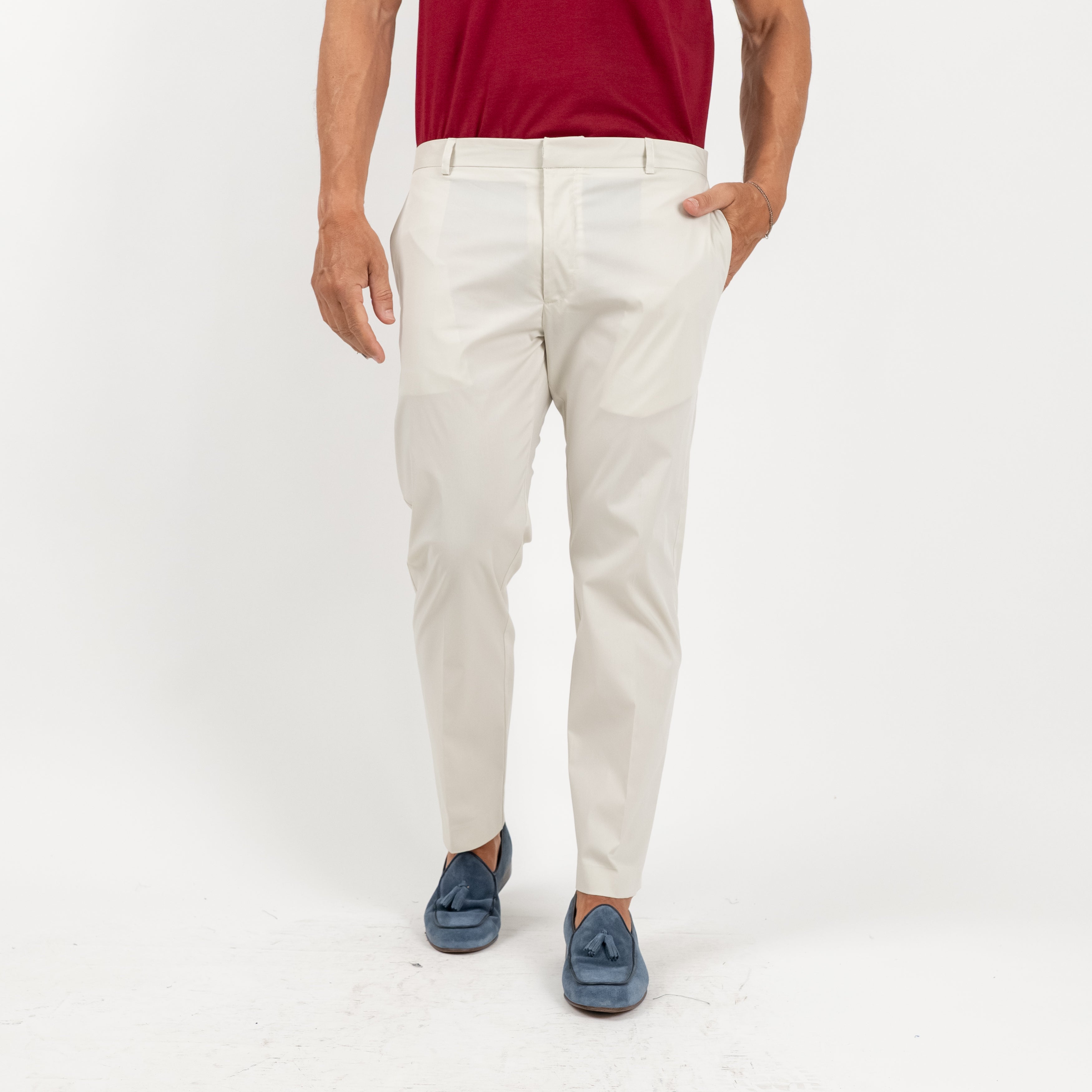 Pantalone sartoriale leggero - Ghiaccio