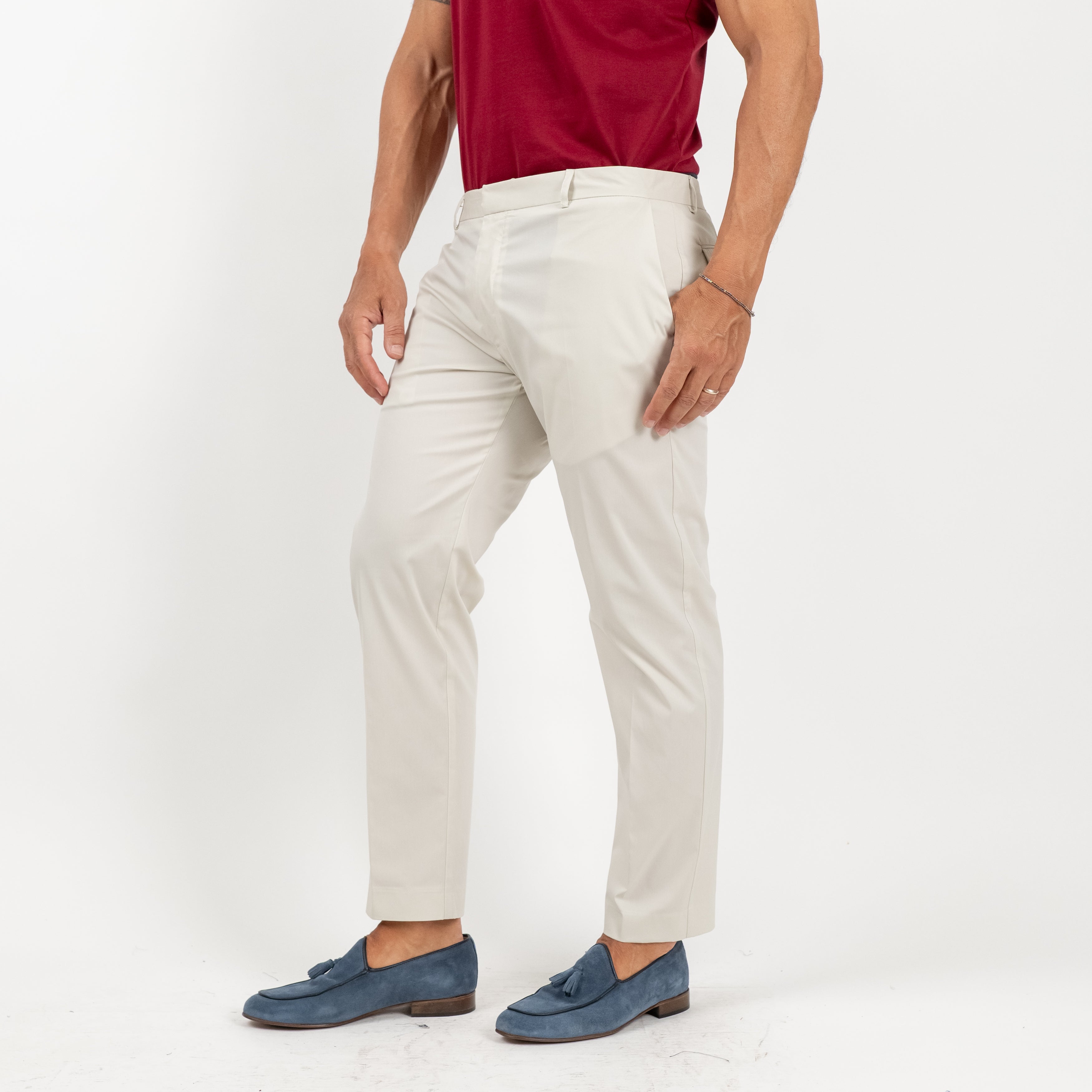 Pantalone sartoriale leggero - Ghiaccio