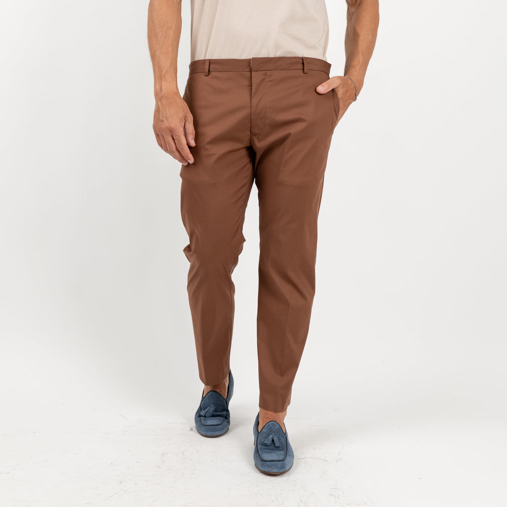 Lightweight tailored trousers - Brown
