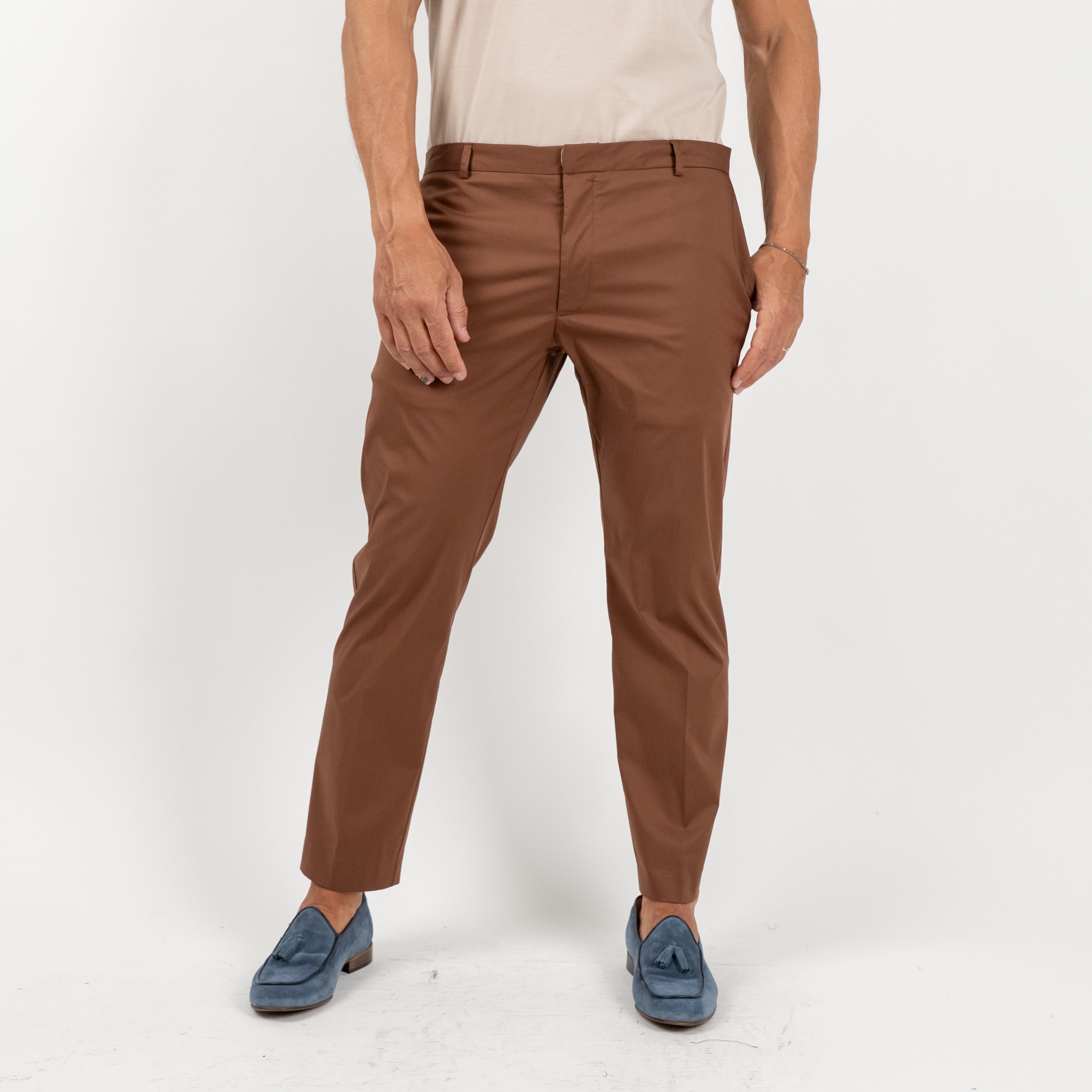 Pantalone sartoriale leggero - Marrone