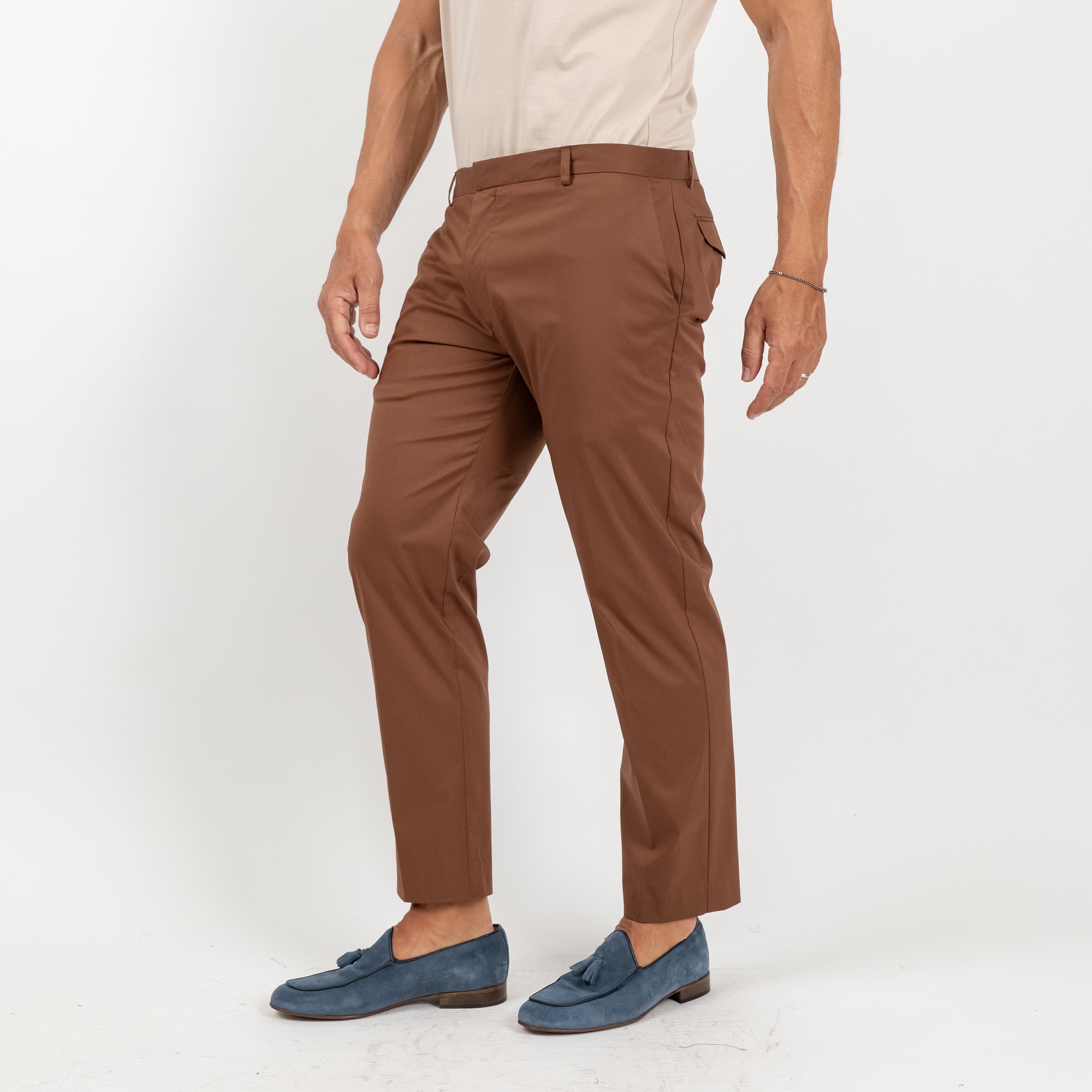 Pantalone sartoriale leggero - Marrone