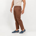 Lightweight tailored trousers - Brown