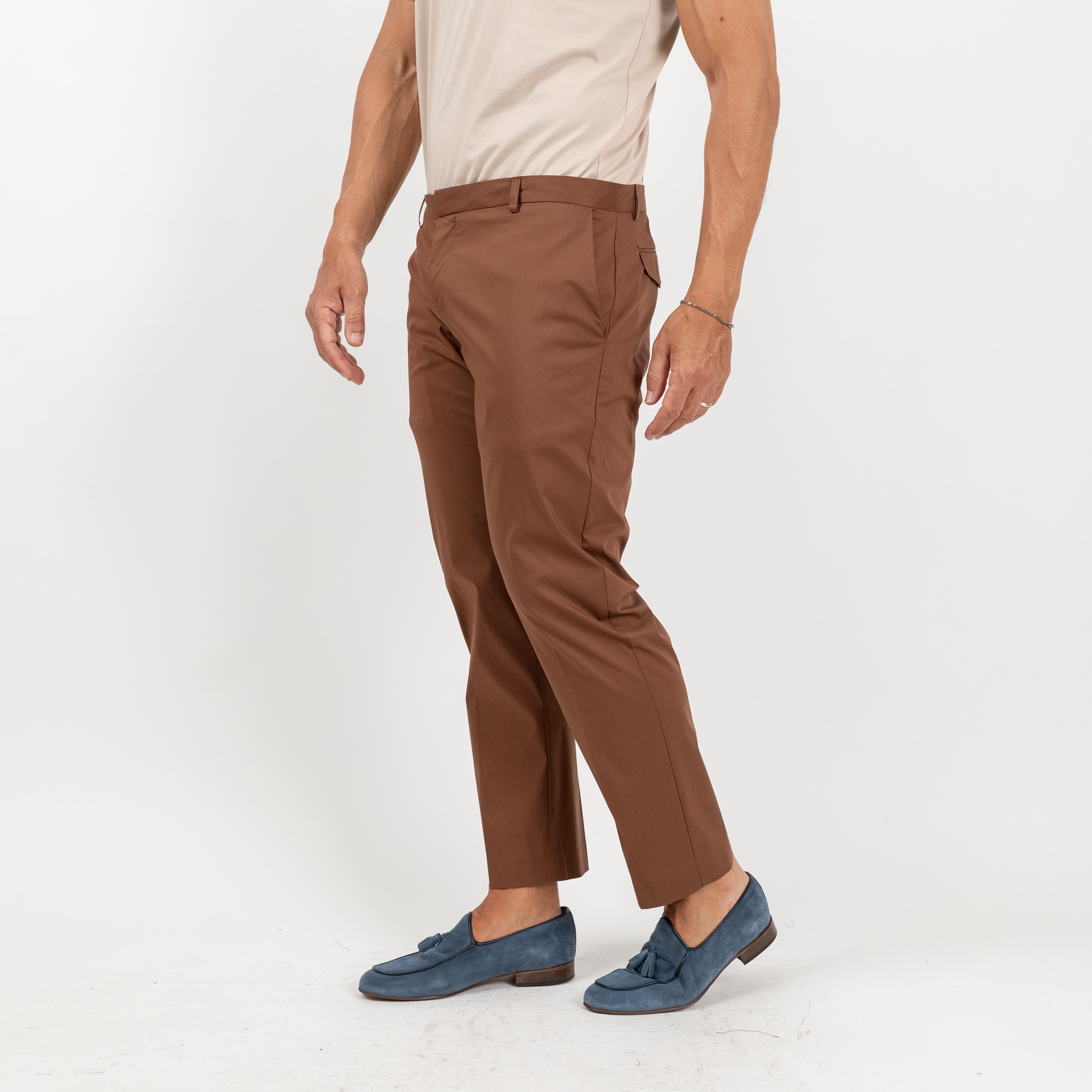 Pantalone sartoriale leggero - Marrone