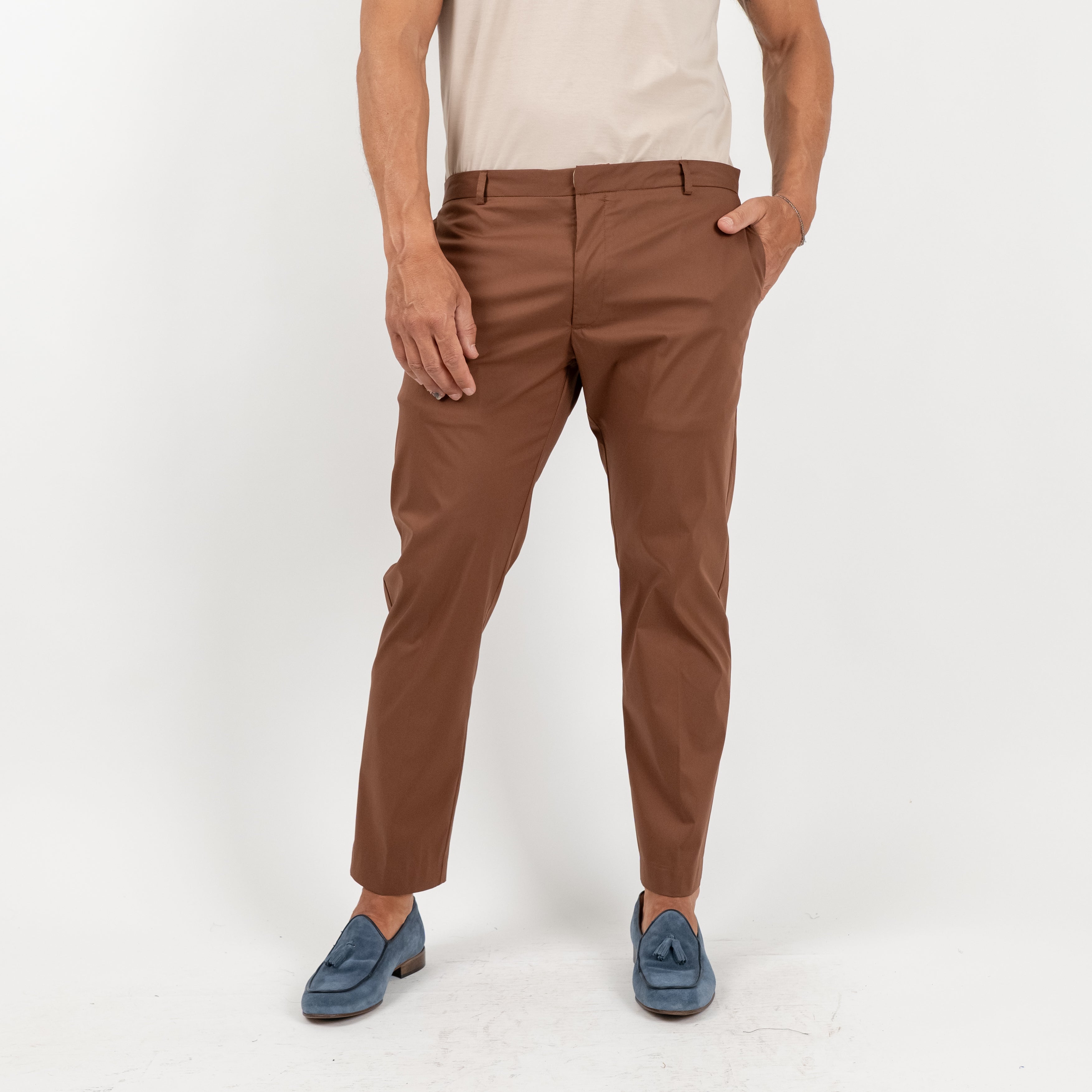 Pantalone sartoriale leggero - Marrone