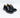 Double Buckle Suede Moccasin - Black