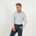 Polo in Filo a Manica lunga - Grigio