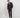 🔵Abito sartoriale over con bottone in tessuto - Nero