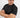 Camiseta henley de manga larga - Negro