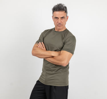 Camiseta henley de manga larga - Negro