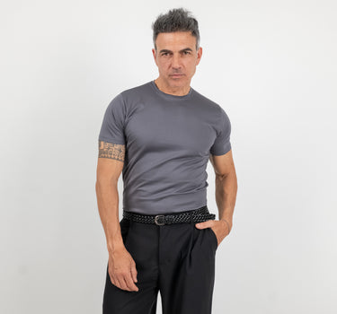 Camiseta henley de manga larga - Negro
