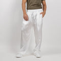 Pantalone satin effetto raso - Bianco