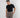 Maglia in filo manica corta - Nero