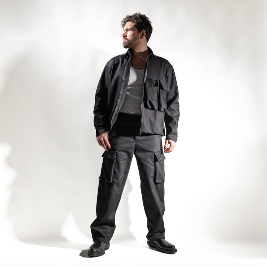 Coordinato zip - Nero