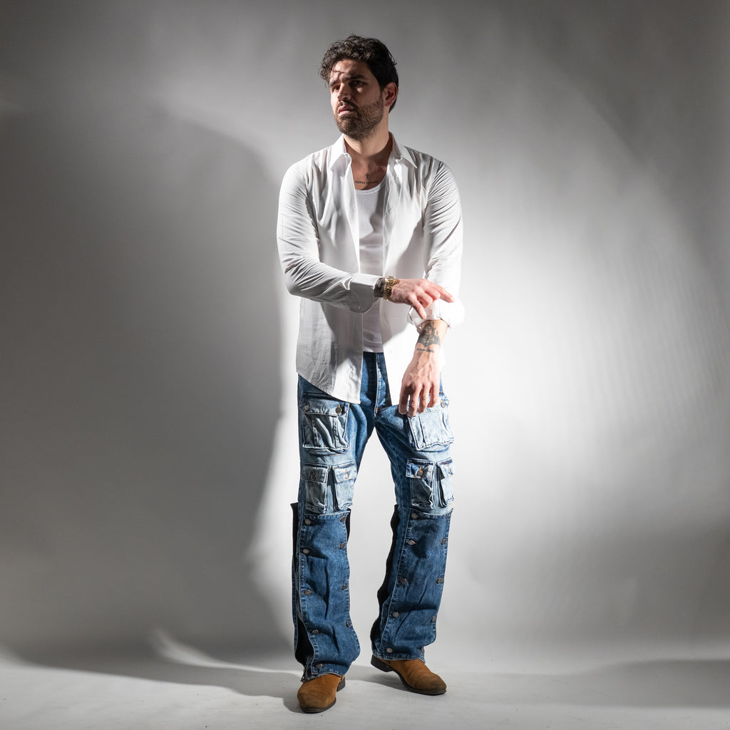 Multi-pocket jeans - Denim