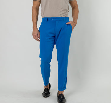 Pantalone classico con molla sul retro - Blu Royal