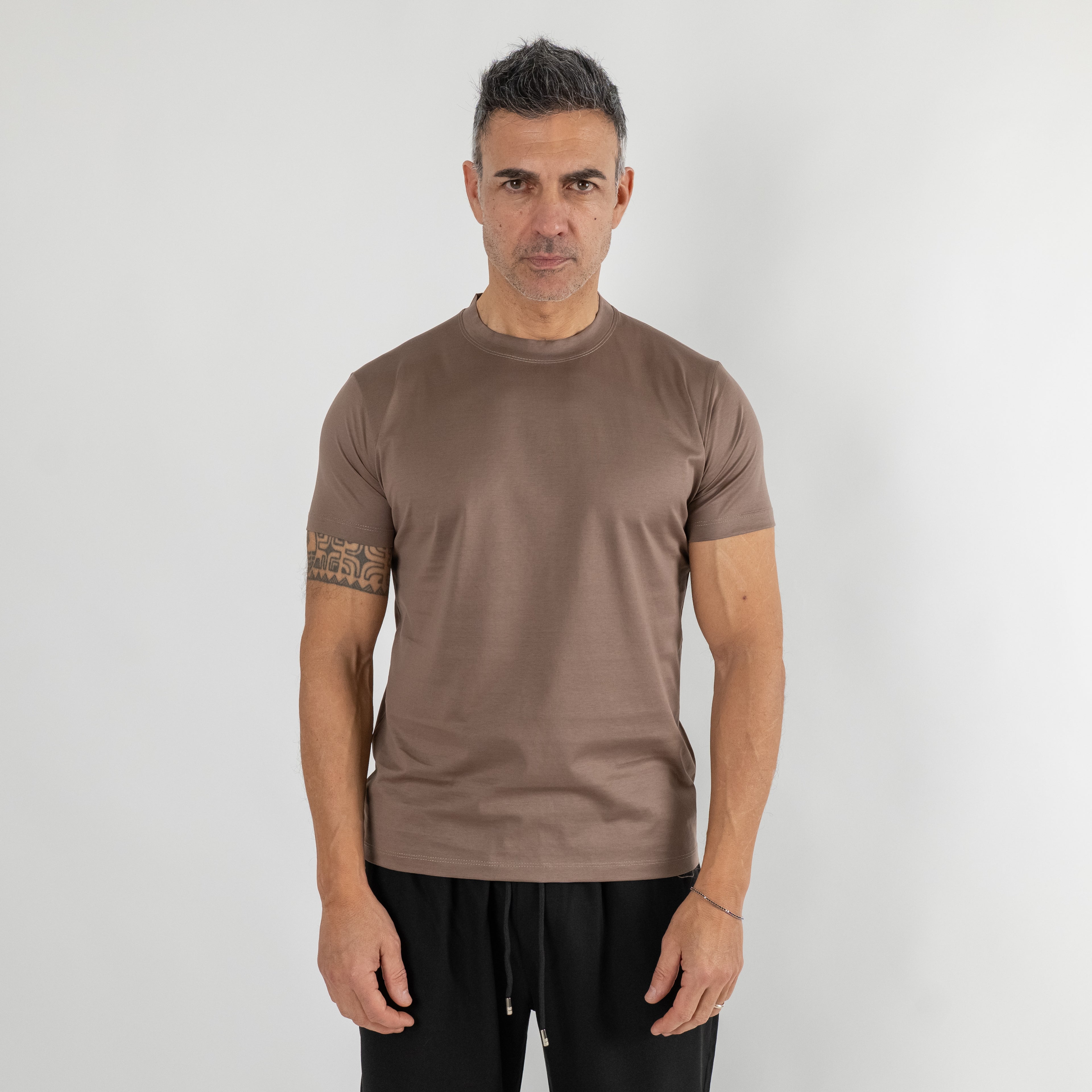 T-shirt in Filo di Scozia - Fango