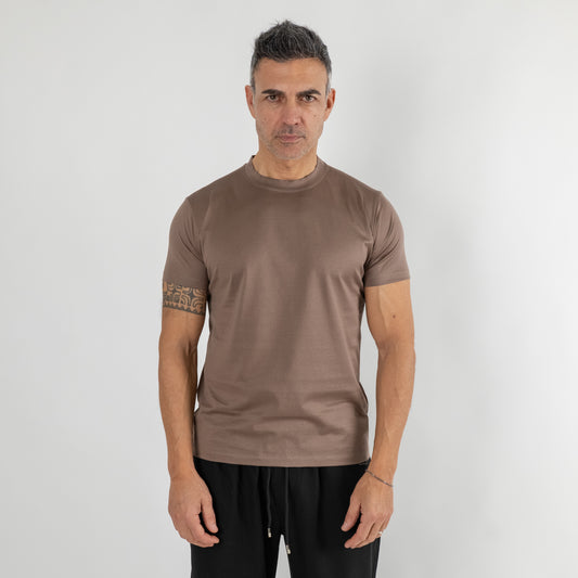 T-shirt in Filo di Scozia - Fango
