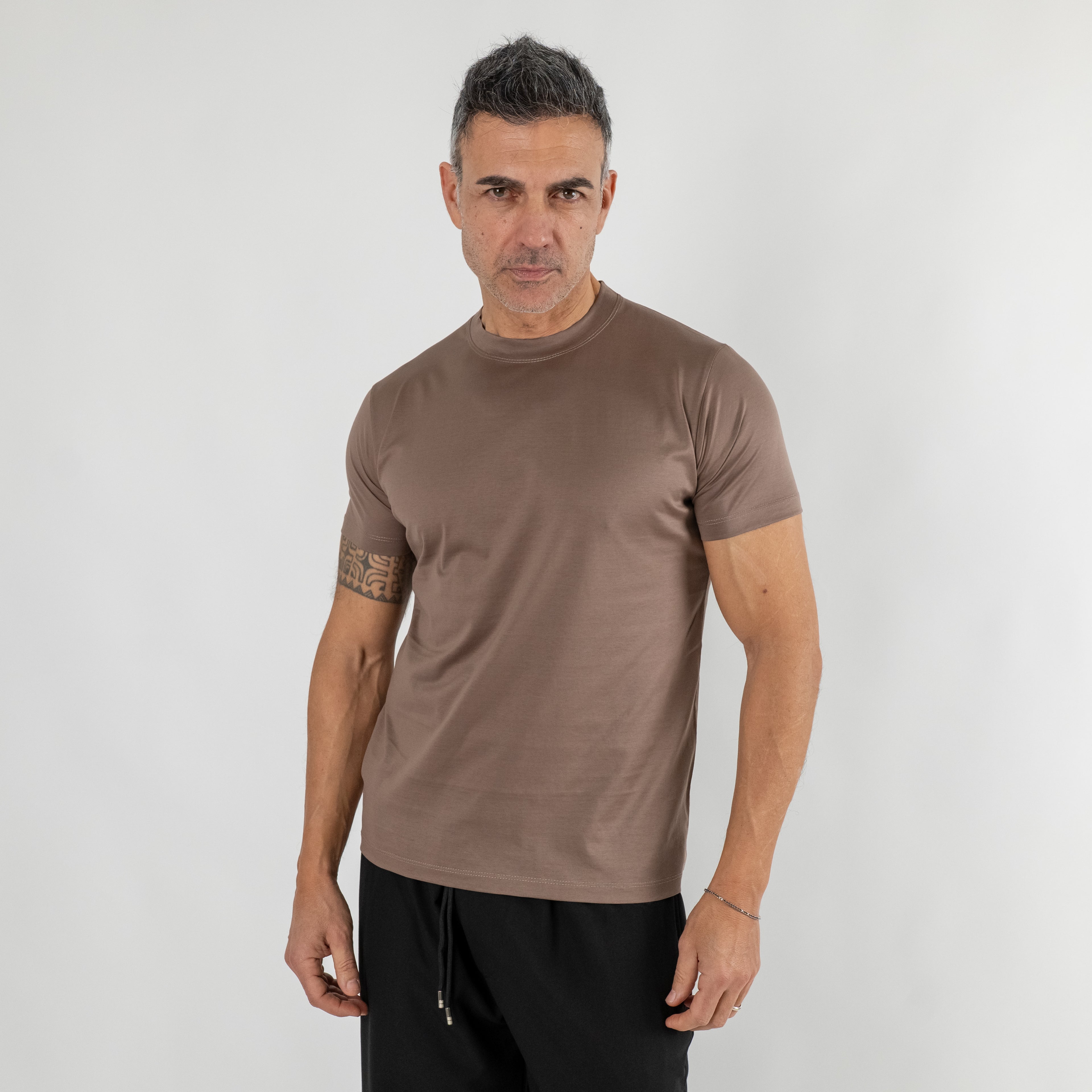 T-shirt in Filo di Scozia - Fango