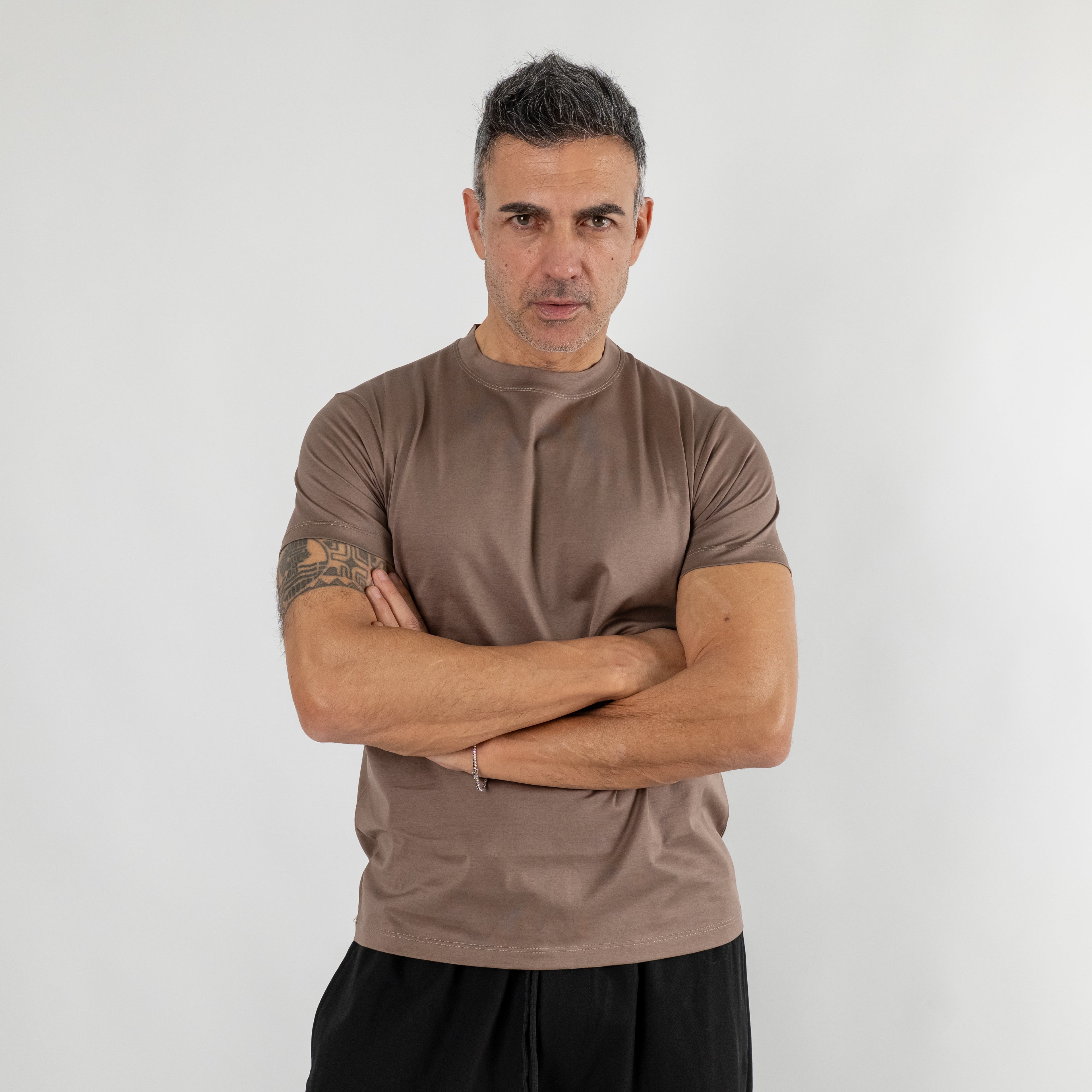 T-shirt in Filo di Scozia - Fango