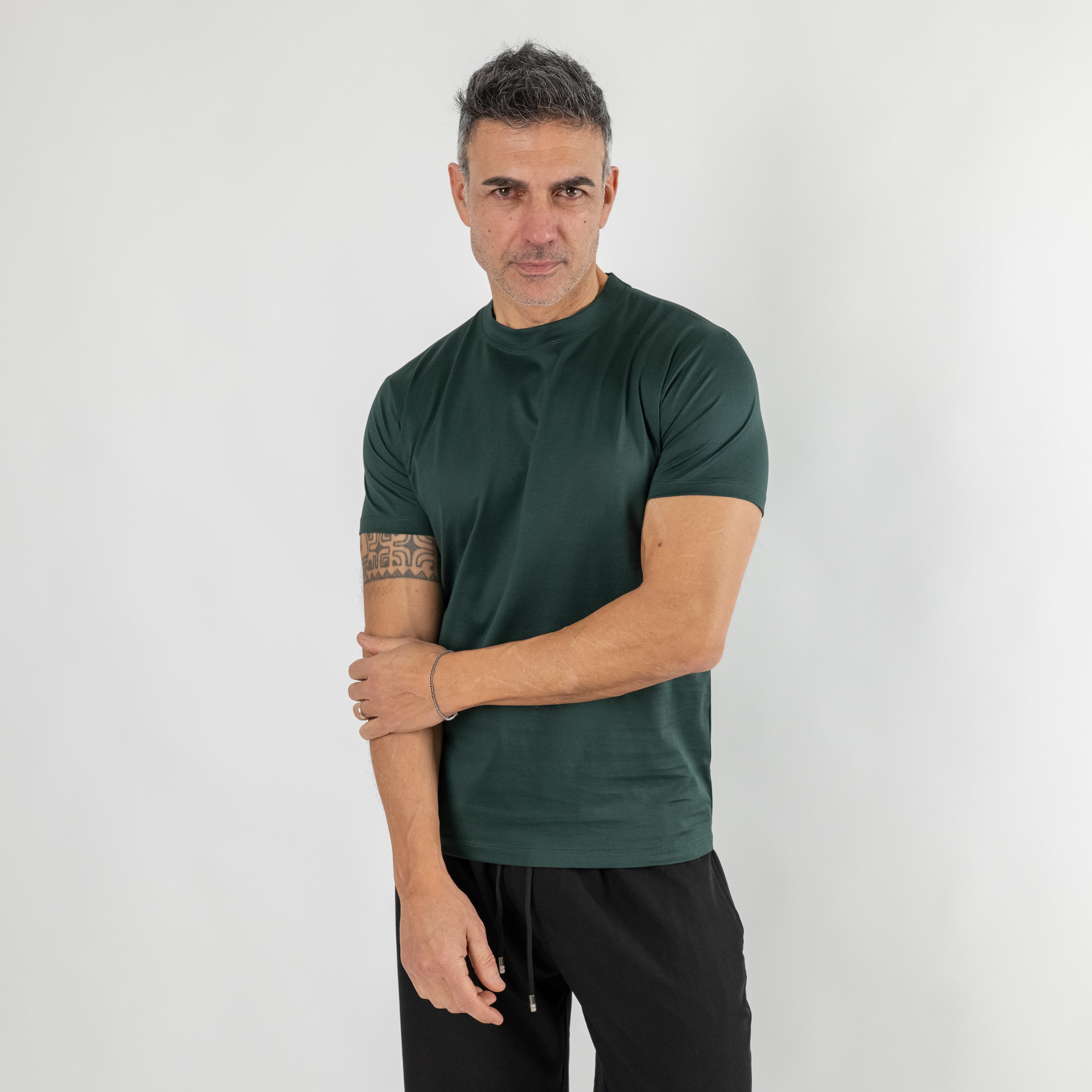 T-shirt in Filo di Scozia - Bosco