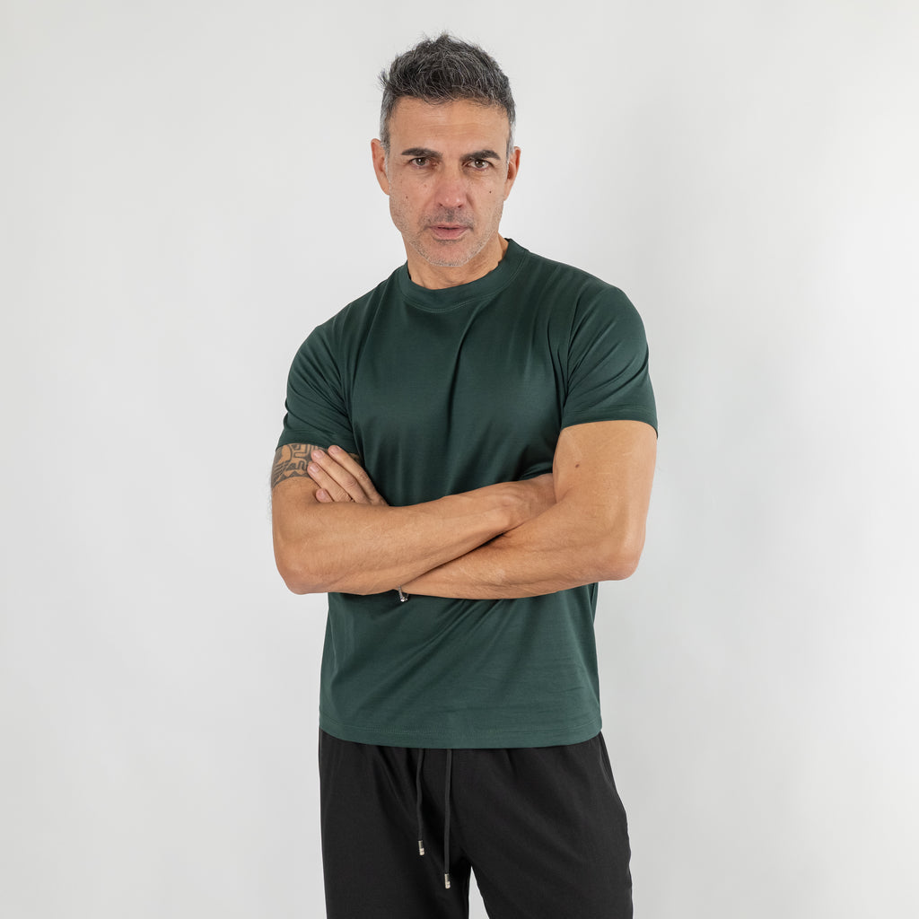 T-shirt in Filo di Scozia - Bosco