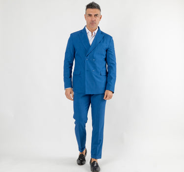 Abito doppio petto slim fit - Blu royal