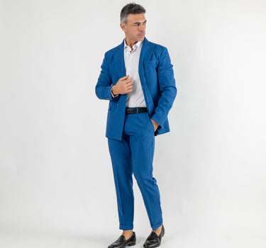 Abito doppio petto slim fit - Blu royal